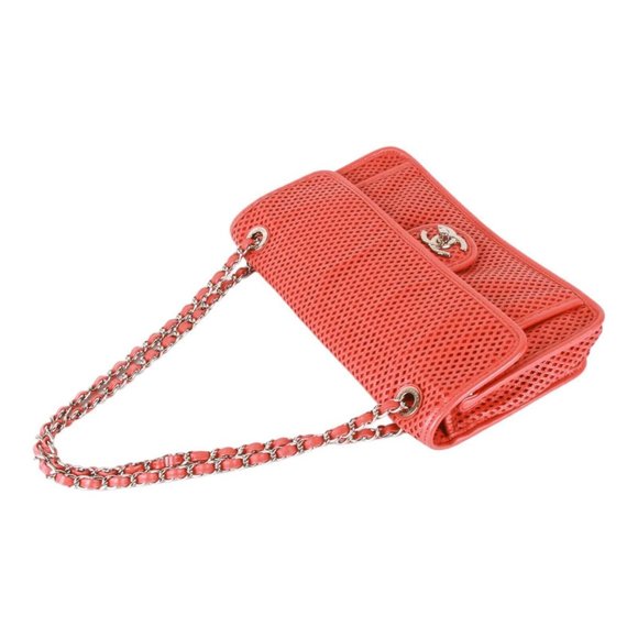 Authentic Chanel red leather Matelassé chain shoulder bag - Picture 15 of 16
